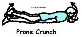 Prone crunch